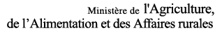 Ministre de l'Agriculture, de l'Alimentation et des Affaires rurales
